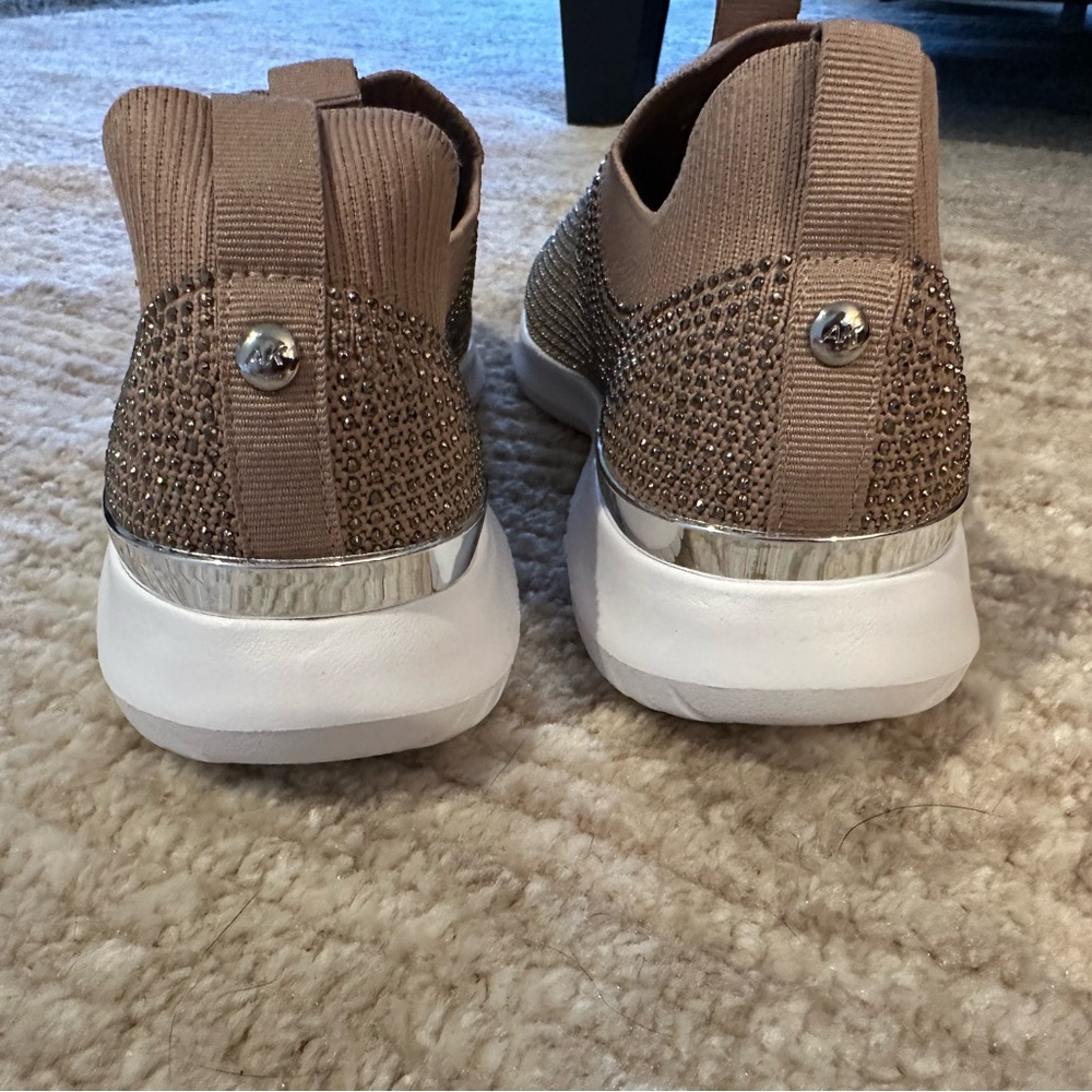 Anne Klein Slip-On Knit Sneakers with Sparkle - Picture 5 of 7